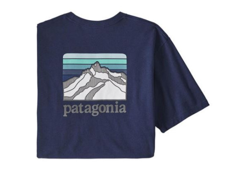Patagonia Men's Line Logo Ridge Pocket Short-Sleeve Responsibili-Tee